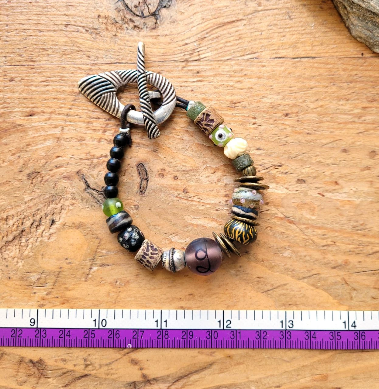 A chic boho urban bracelet with delightful glass beads. – photo 8